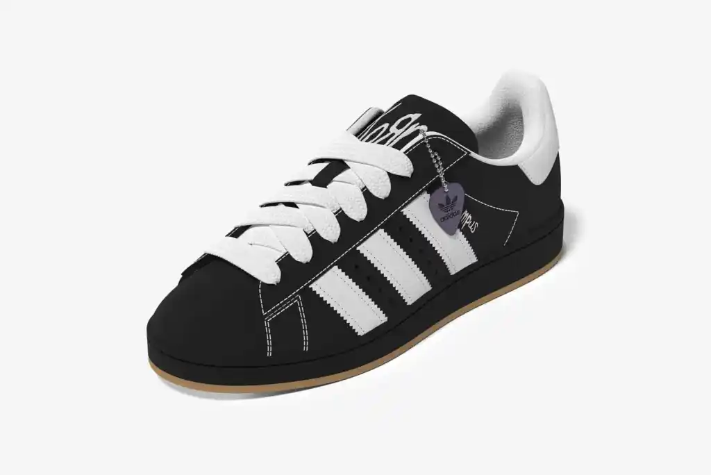 korn adidas shoes in black color