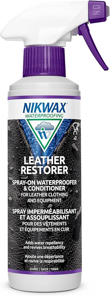 A view of the Nikwax Leather Shoes Water Resistant Spray can