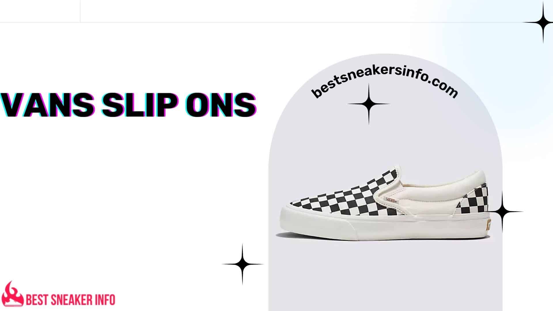 vans slip ons